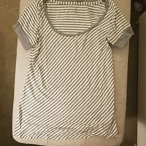 Gap Scoop Neck Striped Tee